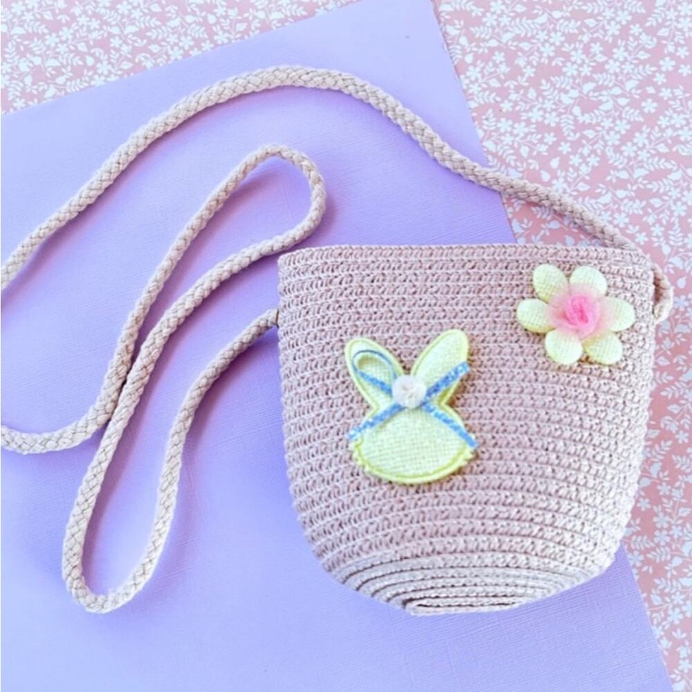 Easter Purse with Bunny and Flower for Children Easter Gift - NEW